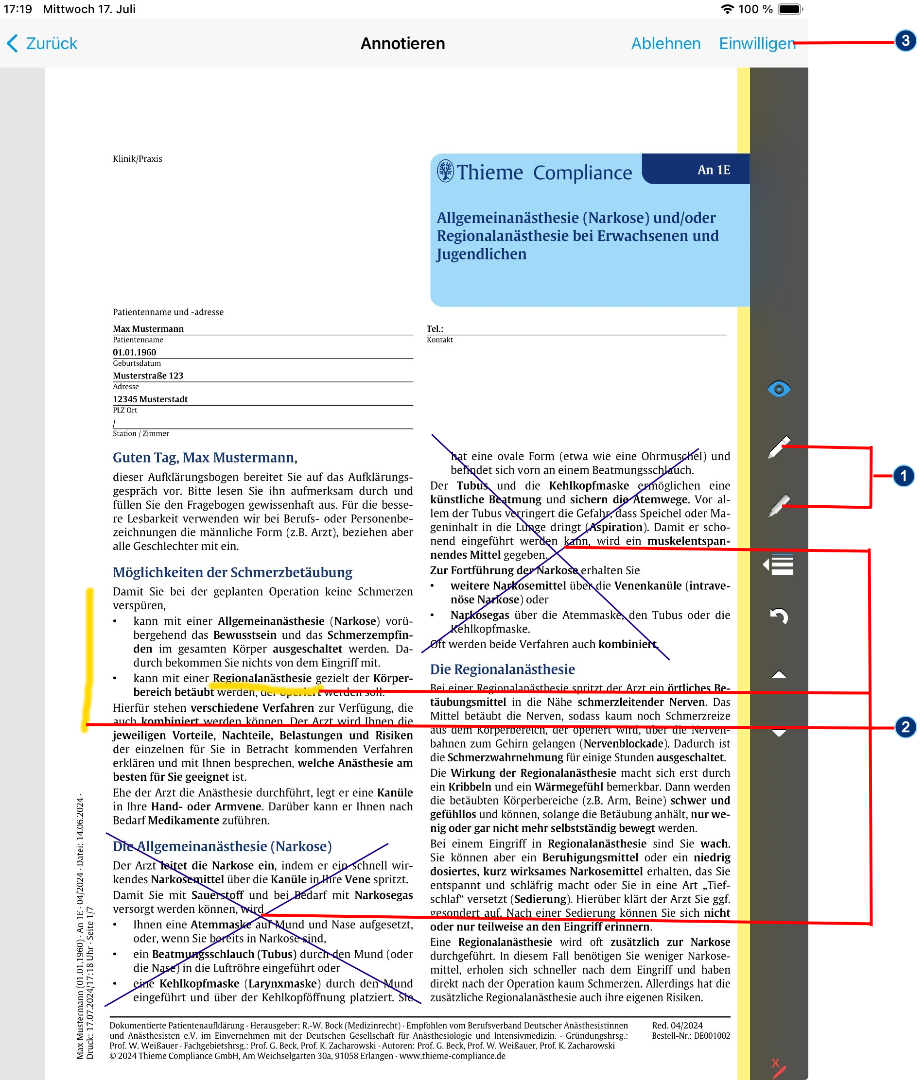 Annotationen hinzufügen