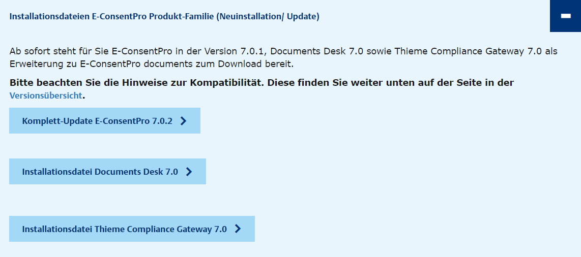 Beispiel für Download-Bereich